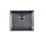 Gun Metal Grey Stainless Steel Handmade Top/Undermount Single Bowl Kitchen Sink 490x440x230mm